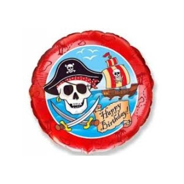 Birthday Mate Pirate Ship Foil Balloon 18 inch